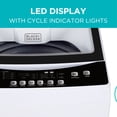 thumbnail image 2 of BLACK+DECKER Small Portable Washer, Washing Machine for Household Use, Portable Washer 3.0 Sq. Ft. with 6 Cycles, Transparent Lid & LED Display, 2 of 7