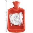 thumbnail image 2 of Sac de Douche en Caoutchouc de Silicone Réutilisable 2 L Rouge pour l'Hygiène Personnelle à la Maison et le Nettoyage, 2 of 8