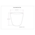 thumbnail image 4 of Simpli Home Garvy Industrial 20 " Metal Accent Side Table in Antique Copper, 4 of 6
