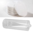 thumbnail image 4 of Makeup Cotton Round Holder, Side Opening Cotton Pad Storage Case Dustproof Transparent Round  For Home, 4 of 8