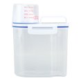 thumbnail image 2 of Rice Storage Bin Cereal Containers Dispenser, Thicken Plastic Clear Food Storage Box With Pouring Spout Airtight Pour Spout Food Storage Container With Measuring Cup Clear, 2 of 7
