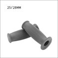 thumbnail image 3 of Pair Universal Motorcycle HandleBar Hand Grip Retro Motorcycle Handlebar Handlebar Grey 25 28MM, 3 of 8
