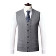 thumbnail image 1 of Gilet pour Homme - Cardigan Sans Manches en Tricot pour Superposition Décontractée, Design Uni, Tricot Léger, Mode de Tous les Jours, 1 of 8