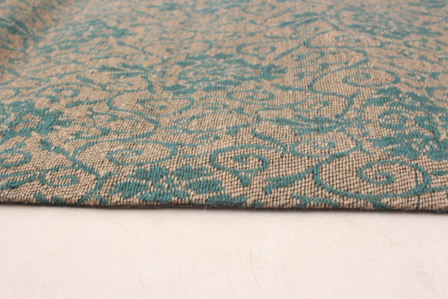 ECARPETGALLERY 4'9" x 6'9" Transitional Collage Handmade Area Rug for Living Room, Dining Room and Bedroom in Brown