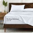 thumbnail image 4 of Bare Home 100% Organic Cotton Sheet Set - Sateen Weave, 4 of 7