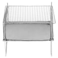 thumbnail image 4 of Barbecue Portatif Pliant en Acier Inoxydable à Bois pour Pique-Nique, Jardin, Camping, Randonnée, 4 of 7
