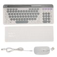 thumbnail image 2 of 2.4G  Keyboard Mouse Set, Compact Desktop Gaming Keyboard And Mouse, Retro Keyboard With Round Keycaps Small Mouse For PC Laptop For, 2 of 8