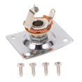 thumbnail image 2 of Guitar Output Jack Plate Square Shape Guitar Jack Socket Plate Metal Electric Guitar Hardware For Guitar And Bass, 2 of 8