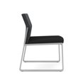 thumbnail image 4 of Gansett Reception Waiting Armless Guest Chair / Silver Steel / Dark Gray / Black, 4 of 5