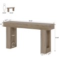 thumbnail image 2 of Tribesigns Table Console 63 Pouces de Long, Table Rectangulaire en Bois derrière le Canapé, 2 of 5