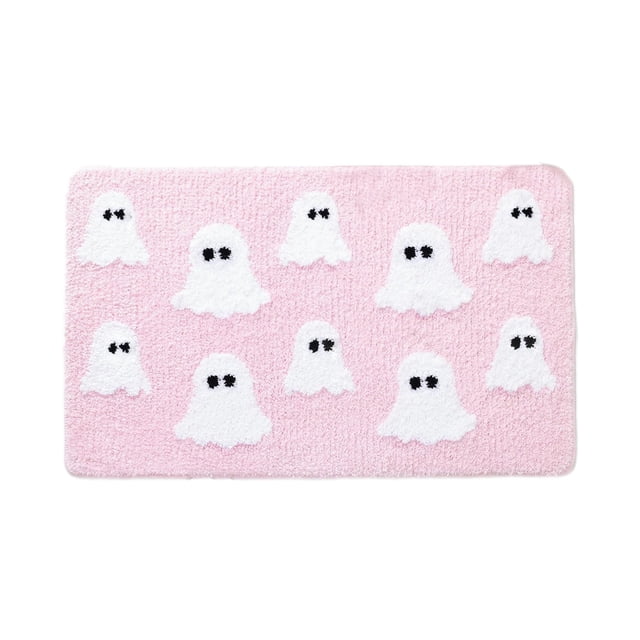 Living Room Decor,Halloween Pumpkin Rug Non Slip Soft Flannel Like Bath Mat Easy Clean Decor for Doorstep Living Room Bedroom