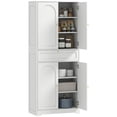 thumbnail image 1 of HOMCOM Armoire de Garde-Manger de Cuisine de 72,4 Po de Hauteur, Armoire de Rangement avec Portes, Blanc, 1 of 10