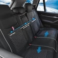 thumbnail image 4 of Maidao Car Seat Covers Leather Full Set for Mercedes-Benz for B160 2009-Present 5 Seats Compatible Airbag Waterproof Front Rear Cushion Protector with Pillow Black and White, 4 of 9