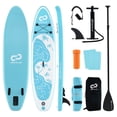 thumbnail image 1 of Goplus Small Inflatable SUP Board, Portable Paddle Board with 5D rings Stand Up Paddle Board for Youth & Adult Turquoise, 1 of 10