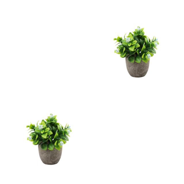 Decodeary Green Eco-friendly Artificial Money Tree In Pot Long-lasting Durability Realistic Appearance new blue babysbreath 2Set
