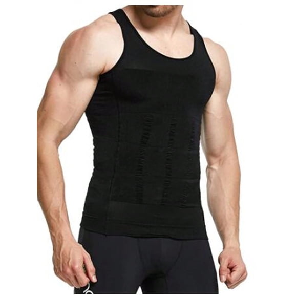 1pc Men's Slimming Vest For Belly Compression, Control Body Shaper Underwear