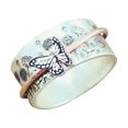 thumbnail image 1 of EGNMCR Rings Personalized Retro Spinning, Meditation Inspirational, Mother's Day Inspirational, Gift For Women Ring Ring, 1 of 1