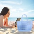 thumbnail image 4 of YAOMOBB Travel Tote Bag Portable Sandproof Beach Tote Large Capacity Waterproof Handbag with Handle, 4 of 7