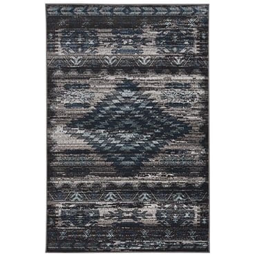 Vintage Aztek Grey & Beige 2' x 3' Accent Rug