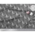 thumbnail image 3 of Soimoi Black Poly Georgette Fabric Text & Crow Bird Print Fabric by the Yard 52 Inch Wide, 3 of 3