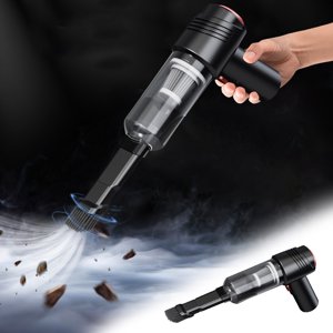 Dvkptbk Nettoyeur à vide Chargeur à vide sans fil pour l'utilisation de voiture Puissance à haute aspiration pour usage domestique Puissant Petit portable Mini Accessoires de voiture d'intérieur