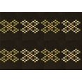 thumbnail image 1 of Ahgly Company Tapis d'Intérieur Lavables en Machine Rectangle Transitionnel Rouge Brun, 5' x 7', 1 of 7