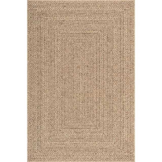 Mainstays Kenzi Grey Area Rug, 4’ x 6’ front-facing rectangular area rug in grey with subtle pattern, close-up shows soft, cushioned surface; placed under a coffee table to define seating and gathering areas, stain- and fade-resistant per product specs, often used to anchor furniture groupings.