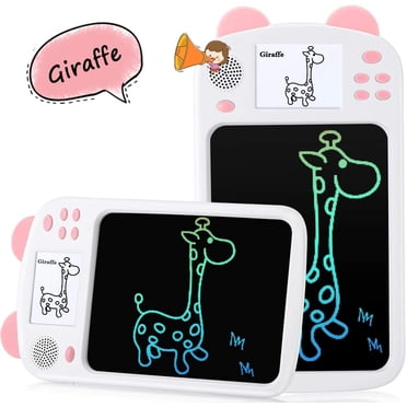 DAMAIE 8.5in LCD Writing Tablet with 2.8in Display Voice Reading Pink