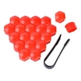 thumbnail image 1 of Maytalsory 20 Pièces de Voiture Écrou de Roue Bouchons Moyeu Auto Couvercle Vis de Remplacement Anti-Poussière Rouge 19mm 1Set, 1 of 6