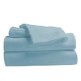 thumbnail image 1 of Comfy Bamboo World 9900 Series Embroidered Bedsheets Sheet Set, Twin Size, Light Blue, 1 of 5
