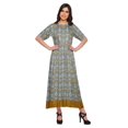 thumbnail image 1 of Moomaya Kurti Longue Imprimée Tenue d'Été Tunique Ligne A pour Femmes, 1 of 5