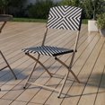 thumbnail image 1 of Mainstays Patio Folding Wicker Chair - Black & White, 1 of 7
