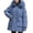 Blue, variant on Lovzfmll Winter Clothing for Women, Fleece Parka Short Puffer Casual Outerwear Quilted Jackets Winter Coats Outerwear Coats