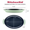 thumbnail image 2 of KitchenAid Rôtissoire en Fonte Émaillée au Gratin de 2,5 Pintes - Pistache, 2 of 5