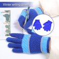 thumbnail image 2 of 1 Pair Kids Gloves Exquisite Keeping-warm Children Gloves Practical Simple Clothes Accessory with Solid Color for Winter Wear Sky blue, 2 of 6