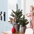 thumbnail image 4 of SDNall Décorations de Sapin de Noël, Lumières de Sapin de Noël, Sapin de Noël Extérieur, Brindilles et Feuilles de Noël Dorées et Rouges Fruit Rouge Fruit Couronne de Sapin de Noël Rotin Bricolage Accessoires Décoratifs, 4 of 9