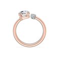 thumbnail image 4 of Bague de Fiançailles Solitaire Magnifique en Or Rose Massif 14K pour Mariée, 0,70 Carat, Taille Ronde Excellente, Diamond Naturel, Taille 5, 4 of 8