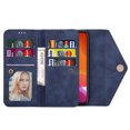 thumbnail image 4 of For iPhone 13 Pro Wallet Case,Women/Men A Multi-Card Slot Card Holder Premium Folio Flip Leather Protective Zipper Pocket Purse Wallet Case With Hand Strap and Shoulder Strap Case, 4 of 9