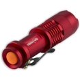 thumbnail image 3 of Red Tactical Mini LED Flashlight single AA battery 300 Lumen Survival Camping Light, 3 of 4