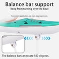 thumbnail image 3 of Zootealy Bateau RC 810 2.4G Télécommande Bateau à Rames avec Lumières Cool, Batterie 3.7V 180mAh, Bleu - Structure d'Équilibre Stable, Charge Rapide, Design Compact, 3 of 7