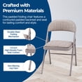 thumbnail image 4 of MECO Sudden Comfort Deluxe Fabric Padded Folding Chair Set, Chicory Lace(4 Pack), 4 of 6