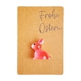 thumbnail image 1 of Watermelon Red Easter Glow-In-The-Dark Bunny Pocket Hug Card Easter Greeting Card Gift Card Rabbit-Shaped Plastic Material Holiday Gift 3.14 X 2.12 Inches, 1 of 7