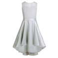 thumbnail image 1 of AAMILIFE Robe Princesse Sans Manches pour Filles en Dentelle Florale et Tulle pour Mariée, Mariage, Bal, Fête, Tenue de Cérémonie, 1 of 5