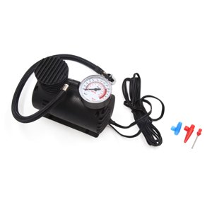 Unique Bargains Black DC 12V 300PSI Tyre Tire Electric Inflator Pump Air Compressor for Car Auto