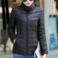 thumbnail image 4 of Hauts pour Femmes Manches Longues Mode Manteau pour Femmes Vêtement d'Extérieur Uni Garder au Chaud Manches Longues Hauts pour Dames, 4 of 6