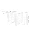 thumbnail image 2 of PENIKOKO Iron Freezer Wire Divider White with Mesh Design for Enhanced Air Circulation, 2 of 8