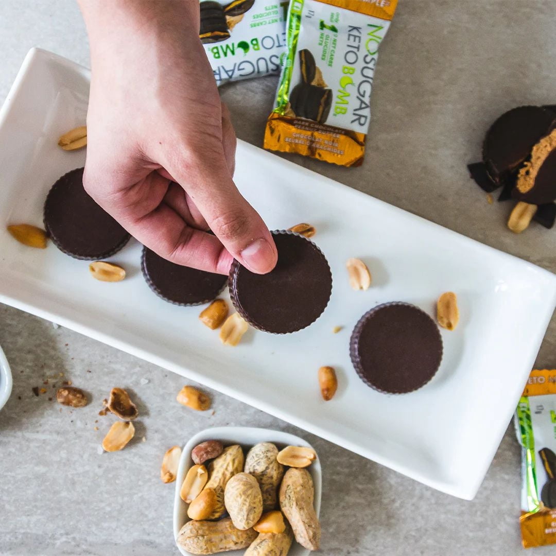No Sugar Keto Bomb Chocolat Beurre d'Arachides