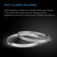 thumbnail image 4 of AC Infinity Flexible 6-Inch Aluminum Ducting, Heavy-Duty Four-Layer Protection, 8-Feet Long for Heating Cooling Ventilation and Ex, 4 of 6