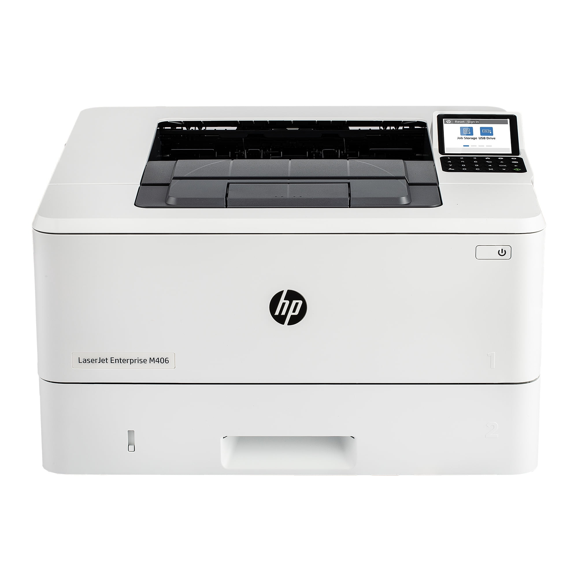 HP LaserJet Pro M406dn Monochrome Laser Printer with Duplex Printing & Ethernet (3PZ15A) White (No Manufacturer Warranty)