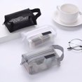 thumbnail image 4 of Clear Mesh Cosmetic Bag - Portable Travel Makeup Storage with Zipper, 4 of 8